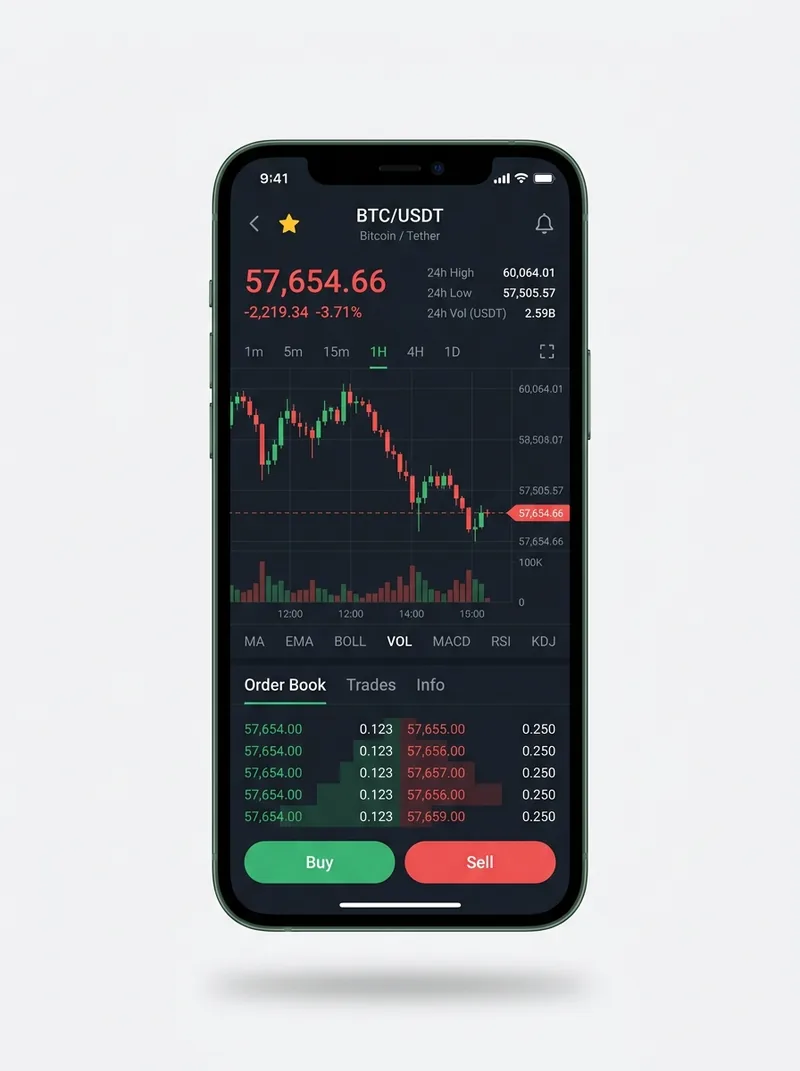 Paparan portfolio yang sama pada skrin telefon Paparan portfolio yang sama pada skrin telefon